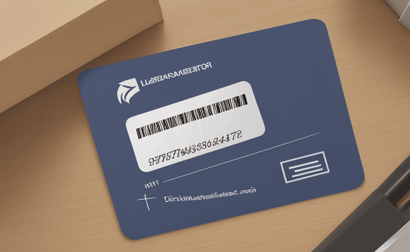AI generated: High resolution rectangular student ID card should be in landscape format - 4 colors should be used ...