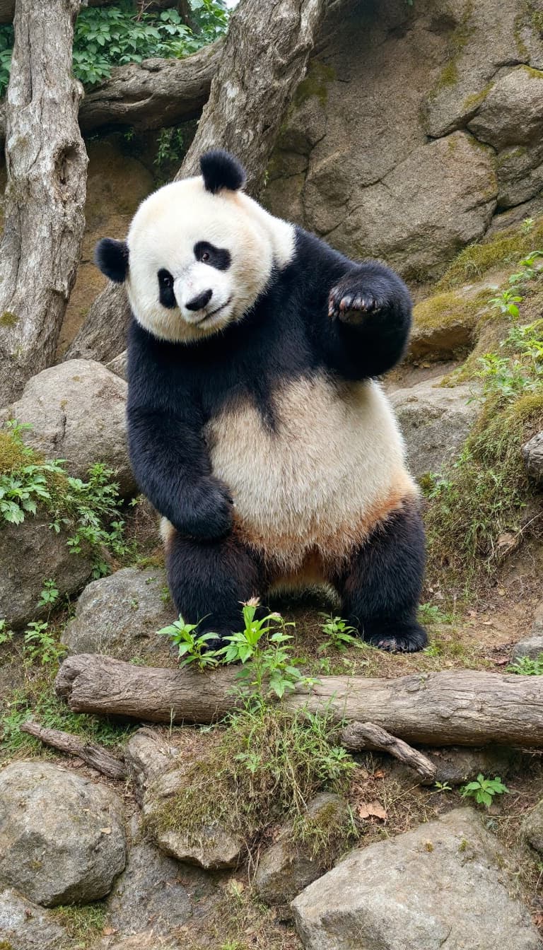 AI generated: and the giant panda 