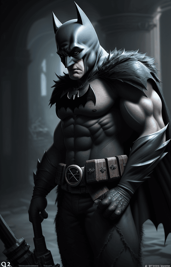 AI generated: fantasy troll  stempunk batman, photorealistic, octane render, unreal engine, hyper detailed, hdr. -...