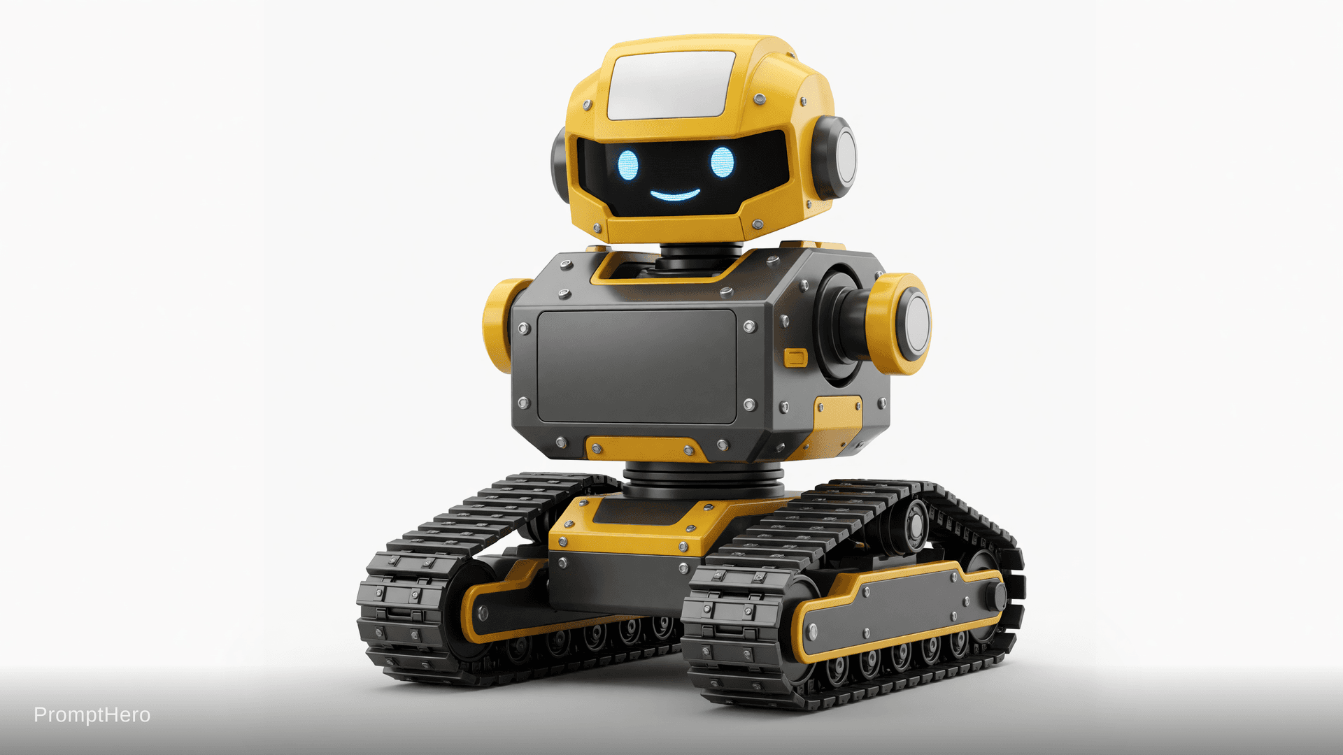 AI generated: Create a premium industrial mascot character for a crawler undercarriage and construction machinery ...