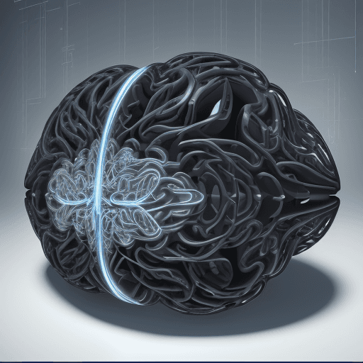 AI generated: Design an engaging and intricate logo composed exclusively of black lines for "Parametric Brain," a ...