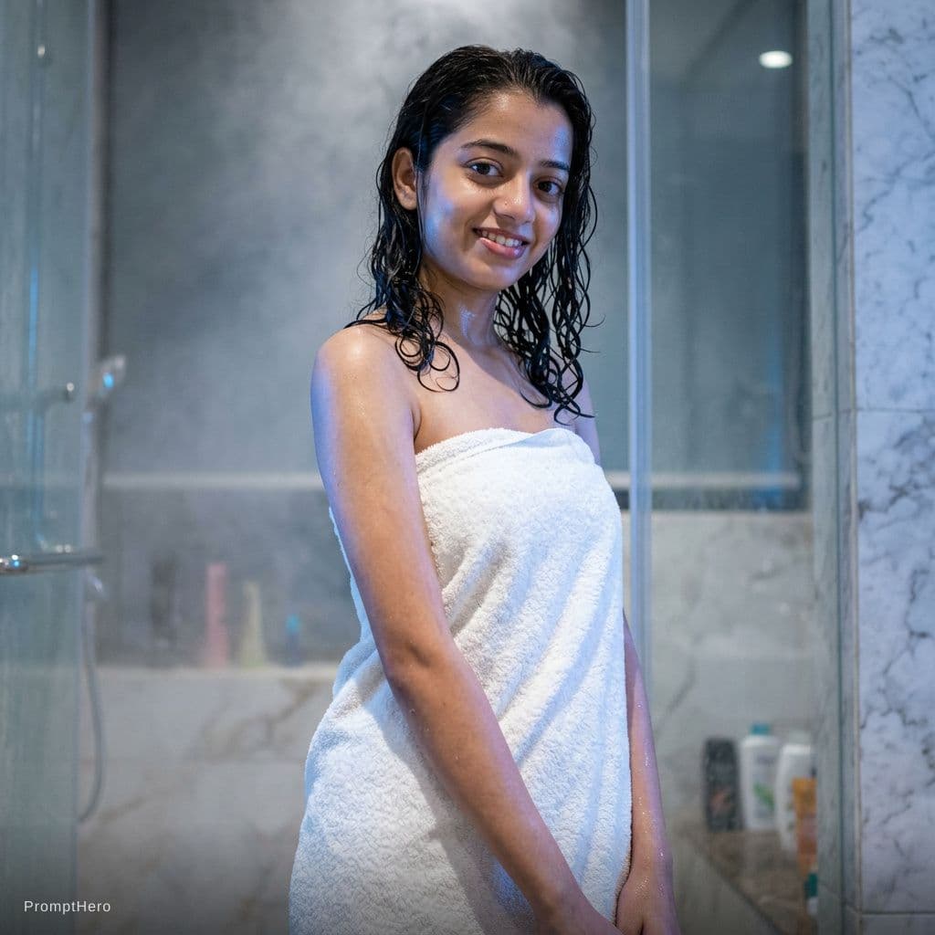 AI generated: Cinematic, ultra-realistic editorial image of a beautiful Indian woman ( use uploaded photo for face...