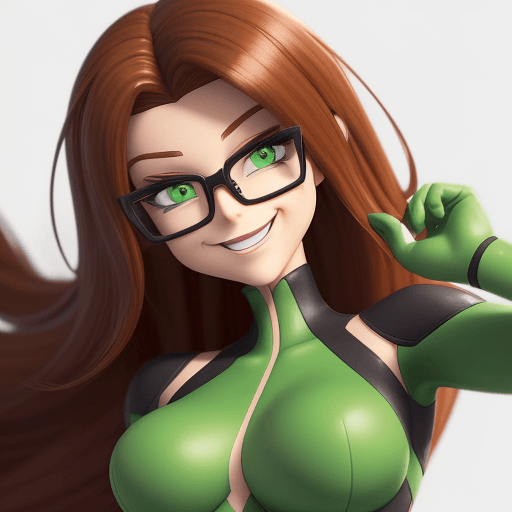 AI generated: Catix, the main character of the animated series justme, has a smiling expression, very excitable su...