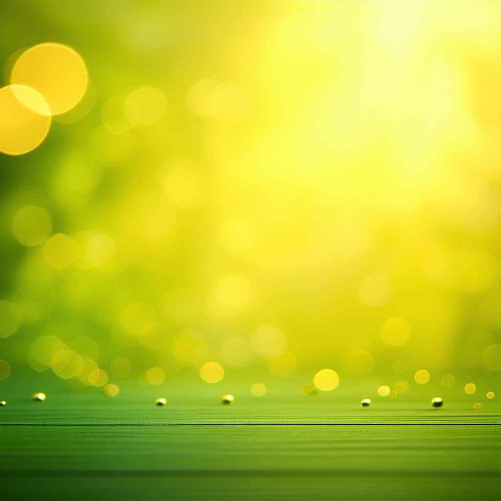 AI generated: smooth yellow-green background with small blurred decorations