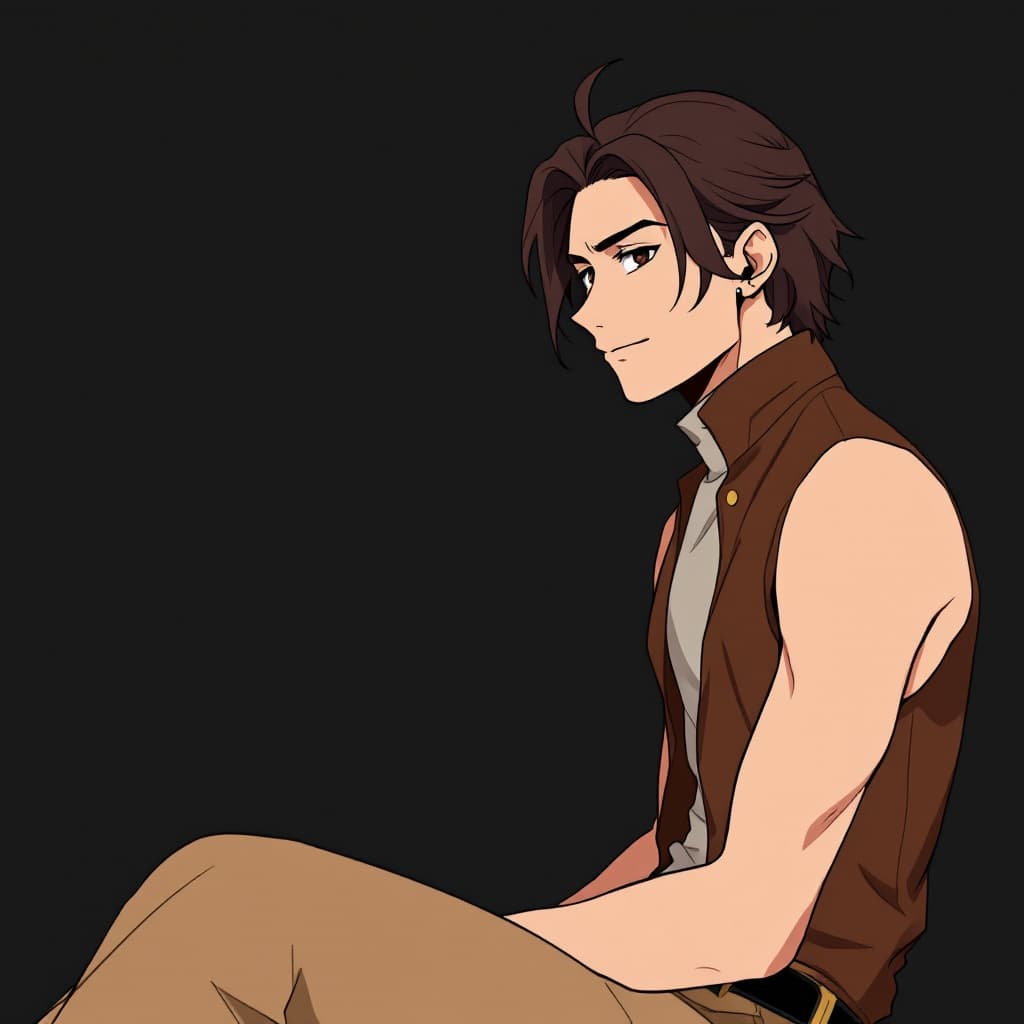 AI generated: score_9, score_8_up, score_7_up,source_anime,1guy,Guatemalan,solo,brunette hair,mid-length hair,wavy...