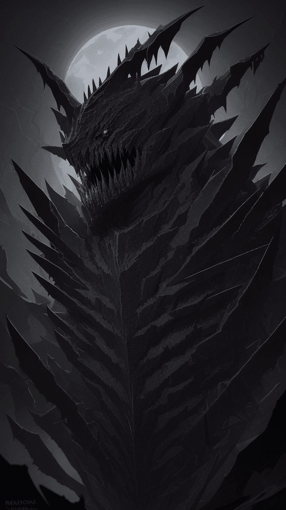 AI generated: Razorborn A creature born of shadows and serrated nightmares, Razorborn emerges from the depths, its...