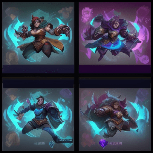 AI generated: Overlay para twitch de league of legends
