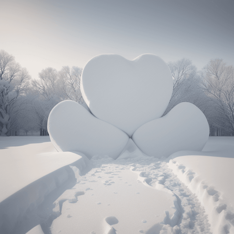 AI generated: (hyperrealism : 1. 4), (award winning: 1. 4) (masterpiece photo: 1. 4) BREAK  winter, snow, cold, he...