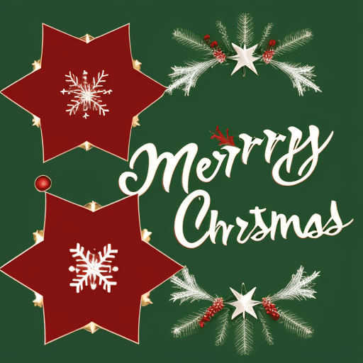 AI generated: Merry Christmas and happy New year 