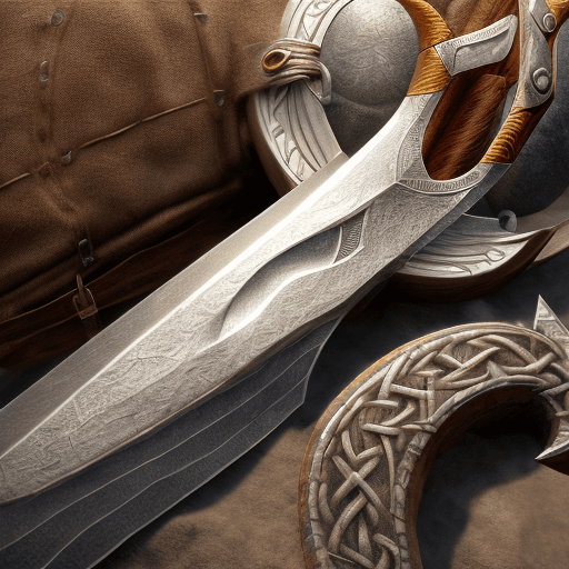 AI generated: Photo of a ultra realistic viking axe, ice, axe, weapon, cinematic lighting, 4k, hyper realistic, fo...