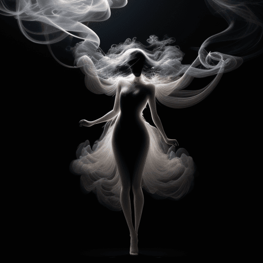 AI generated: Digital Smoke Art crafting ethereal and captivating compositions with the fluidity and ephemeral bea...