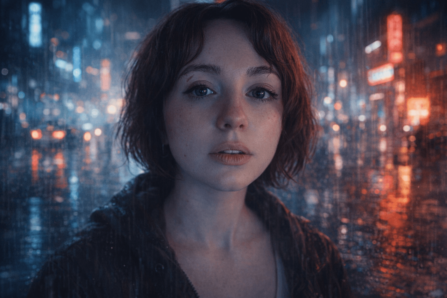 AI generated: Generate a highly consistent cinematic image of the same character.

Character reference: a young wo...