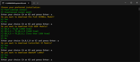 ComfyUI auto installer FLUX | GGUF | CONTROLNET | UPSCALE