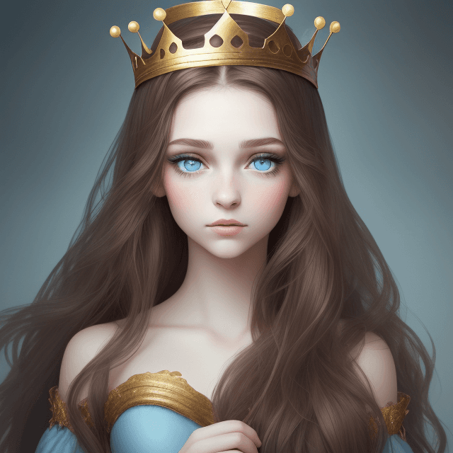 AI generated: 
This is a cover for a book, it shows an adult girl, she has long brown hair, long eyelashes, makeup...