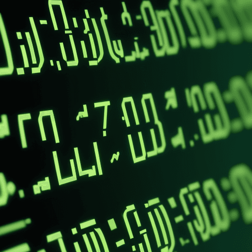 AI generated: Create a hacker by programming and green binary numbers