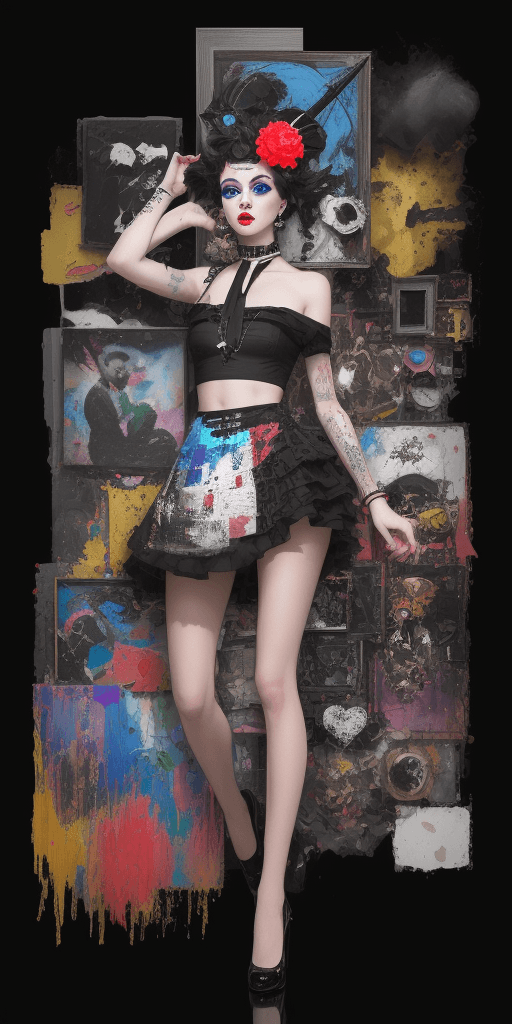 AI generated: 4k 4d rfktrstyle"anything goes mixed art"