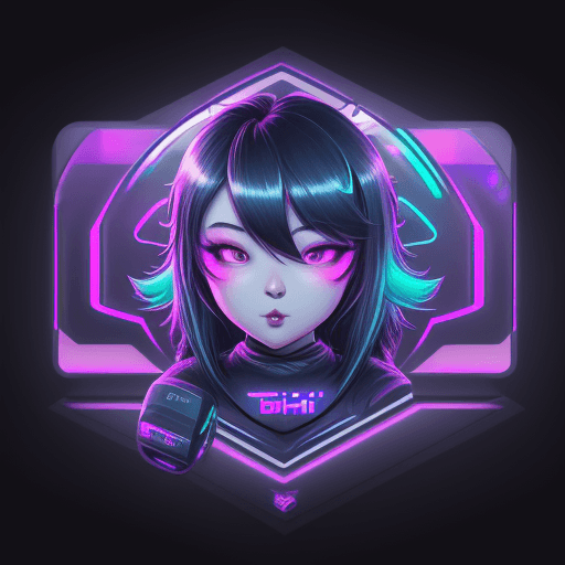AI generated: BIGCHICHI TWITCH LOGO, COOL LOGO, TWITCH STREAMER, 8k, NEON LIGHTS, MANY GAMES BACKGROUND GAUSSIAN B...