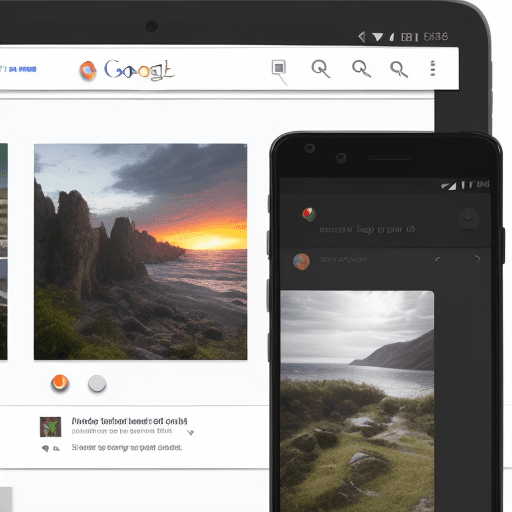 AI generated: upload images to google photos app