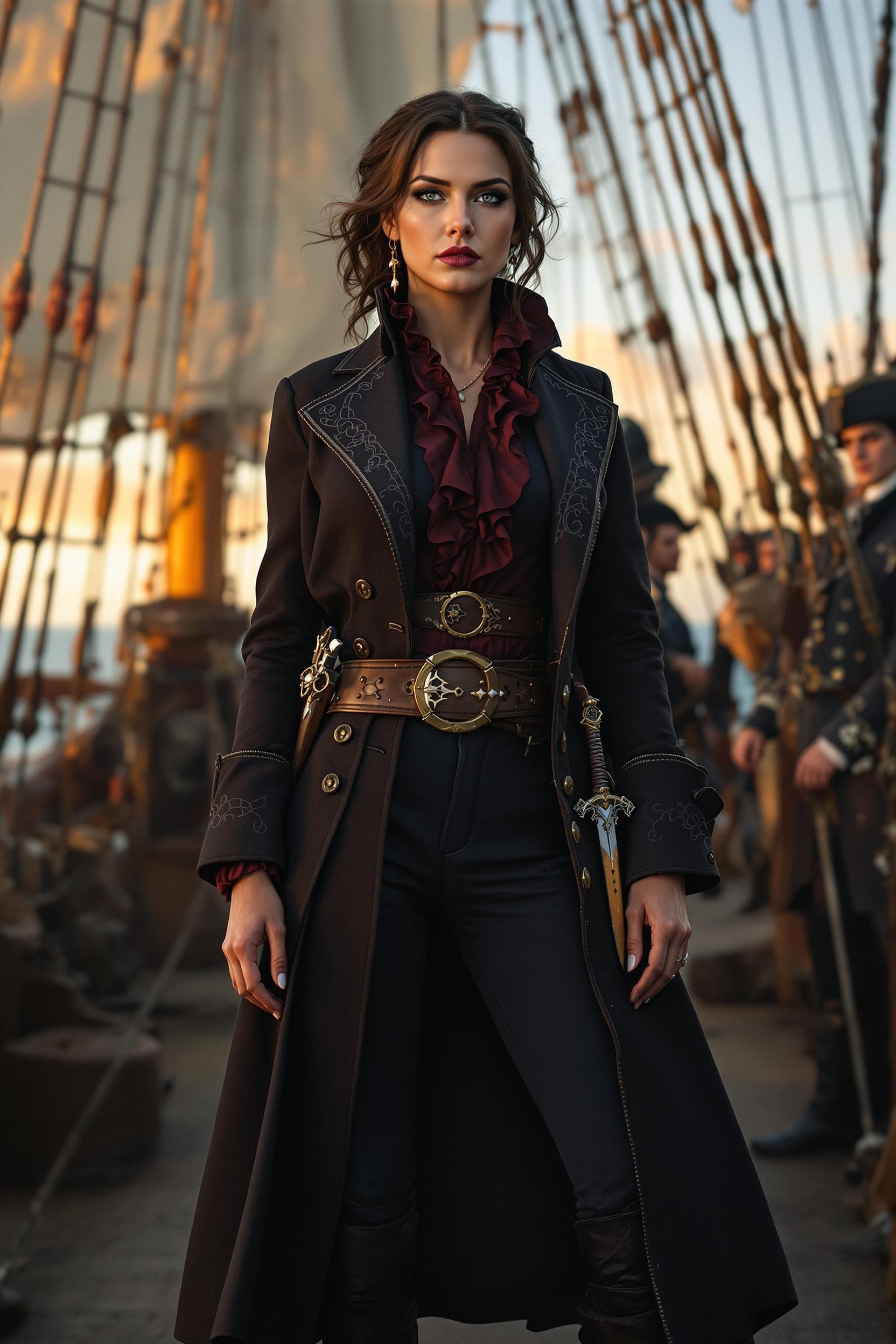 AI generated: Eleanor Guthrie stands as a formidable and commanding presence, exuding both elegance and authority....