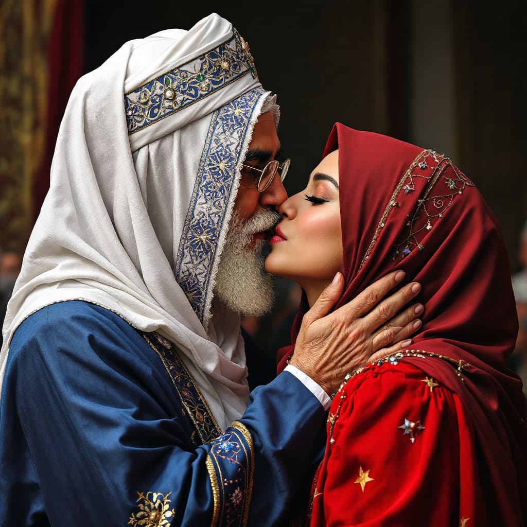 AI generated: khamenei kisses her girlfriend