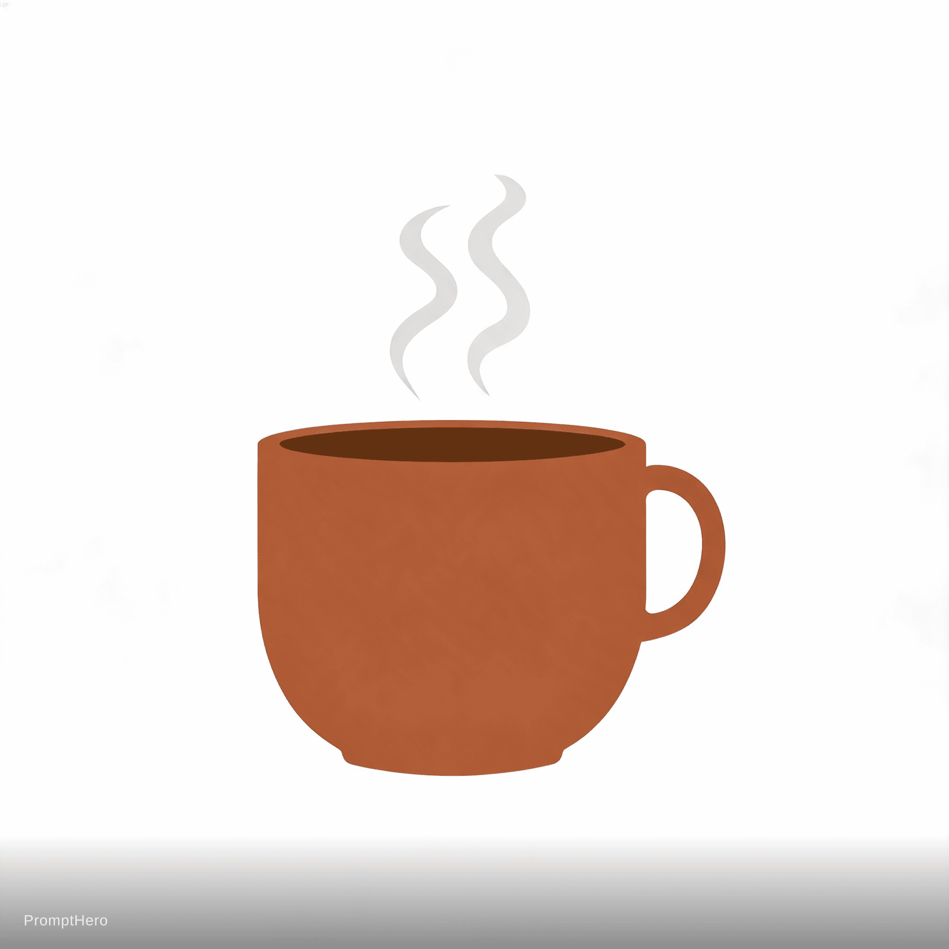 AI generated: Artisan coffee shop, steaming cup, earth tones, cozy and warm feeling