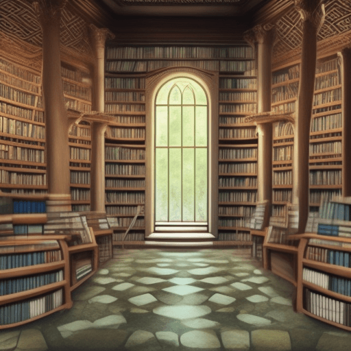 AI generated: This place is a mystery, a sanctuary. Every book, every tome you see has a soul. The soul of the per...