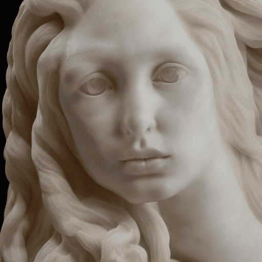 AI generated: Marble sculpture of a male, ((8k, RAW photo, highest quality, masterpiece), High detail RAW color ph...