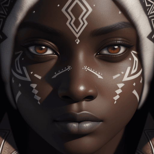 AI generated: Highly intricate beautiful breathtaking closeup professional photography, masterpiece artwork, black...