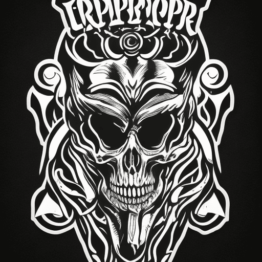 AI generated: sticker design graphic of a reaper, vector, digital screenprint