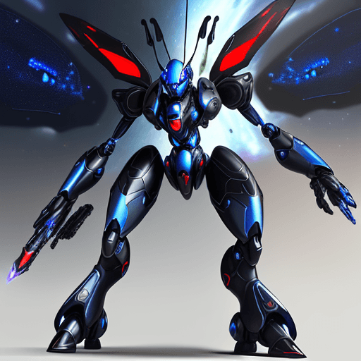 AI generated: 100 unit army, max epic, blue ant armys with silver armor invasion the planet, gun fire each other w...