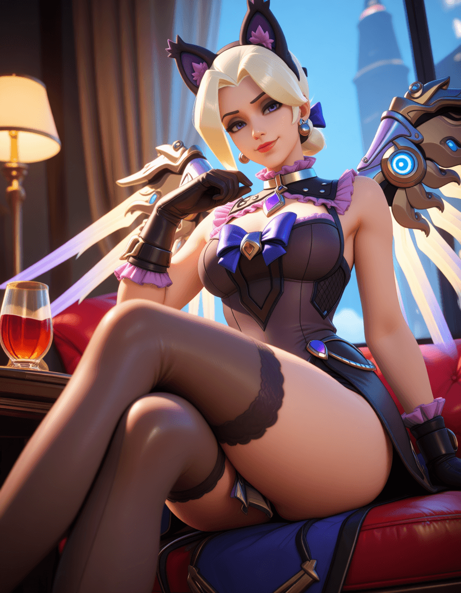 Black Cat Mercy Skin (Pony & Illustrious)