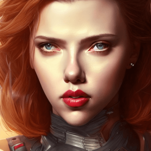 AI generated: Scarlett Johansson, highly detailed, artstation, smooth, sharp focus, 8K, art by art by artgerm and ...