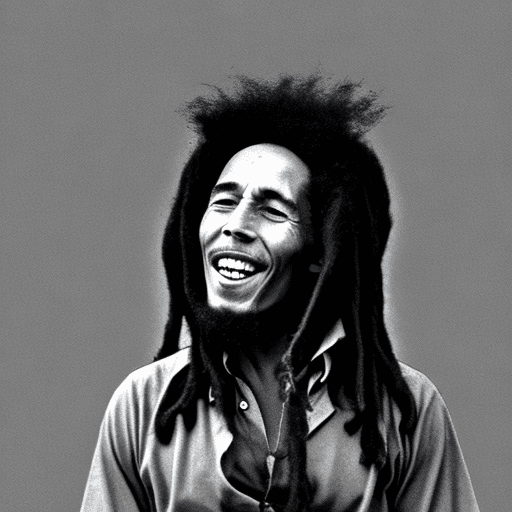 AI generated: bob marley 

