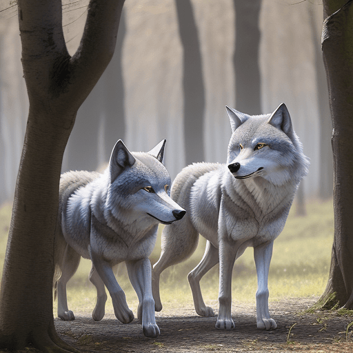 AI generated: Genère le retour des loups dans le bois