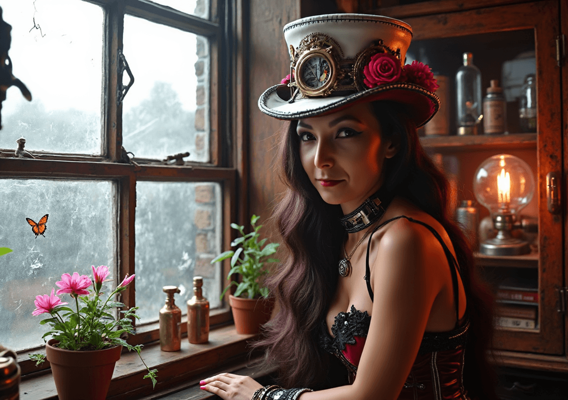 AI generated: create a hyper-realistic 16k exquisite, highly detailed, realistic photograph with a steampunk aesth...