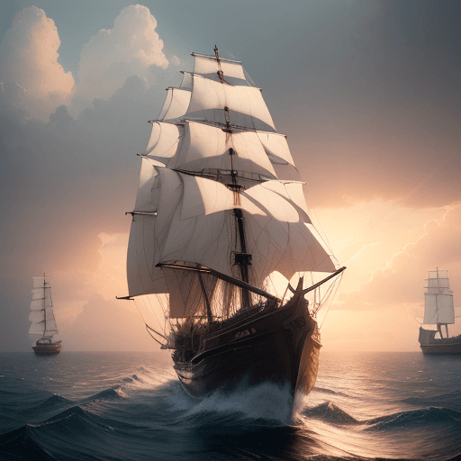 AI generated: Photo of a ultra realistic OF A CAT
sailing ship, dramatic light, pale sunrise, cinematic lighting, ...