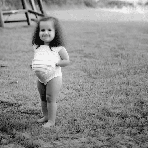 AI generated: pregnant little girl