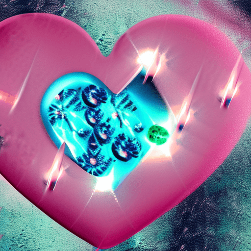 AI generated: Pastel light pink Frankenstein inside, Edison lightbulb heart shaped, hyper hyperrealistic hyperulti...