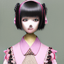 AI generated: (Masterpiece, Award winning , Best Quality:1.2), art by Shintaro Kago, solo, menhera, Yamikawa Punk,...
