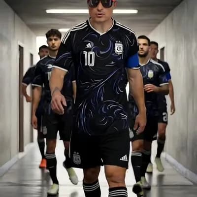 AI generated video: A cinematic 30-second short film inspired by the 2026 World Cup, set against the backdrop of a night...