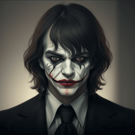 AI generated: a man with long bangs and medium length light hair stands in the foreground of the image. he has sof...
