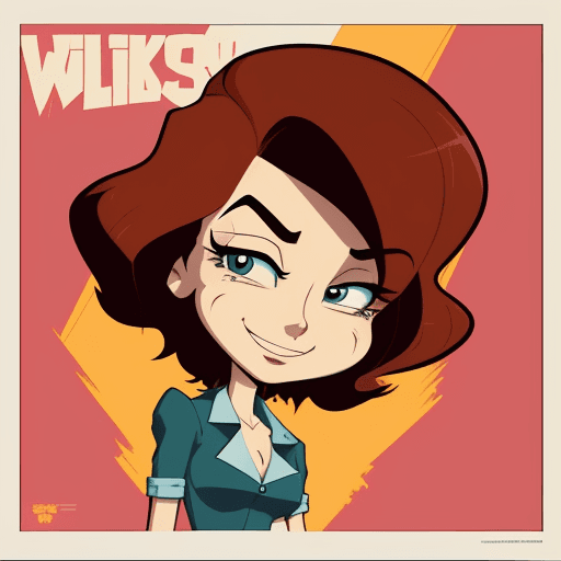 AI generated: official art 2D cartoon-style image lois wilkerson, characterized by an aesthetic reminiscent of pos...