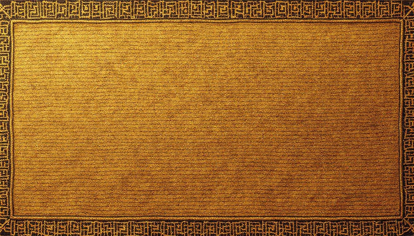 AI generated: Flat close-up of haberget cloth — fine medieval textile with small broken zigzag or wavy weave, smoo...