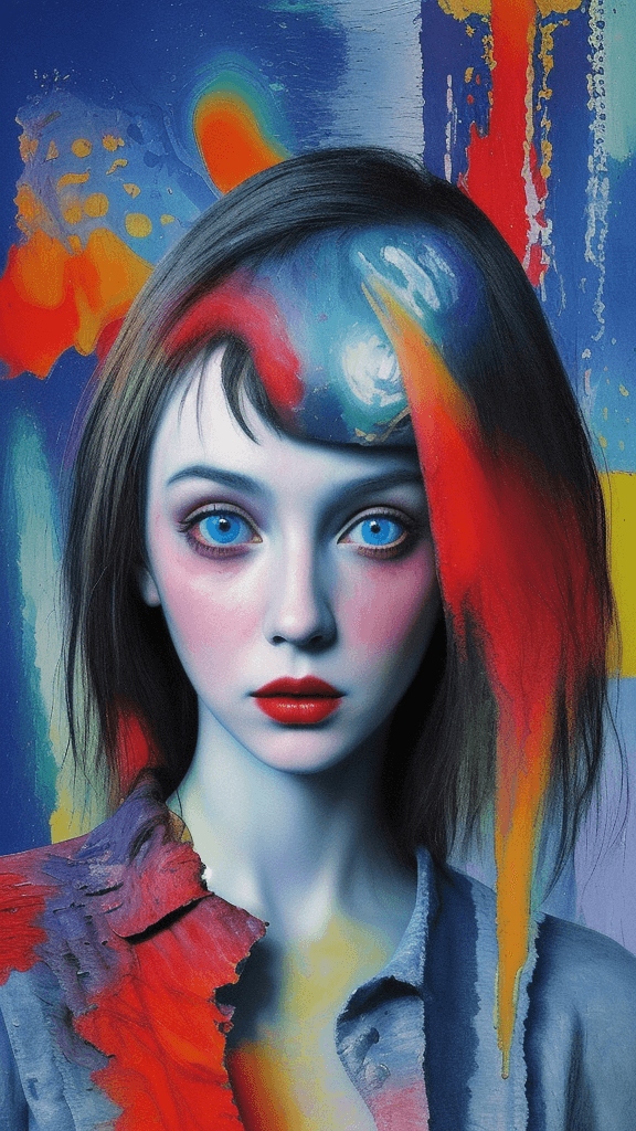 AI generated: horror portraits and cities surreal ist literature style pop art in an impressionistic style impress...