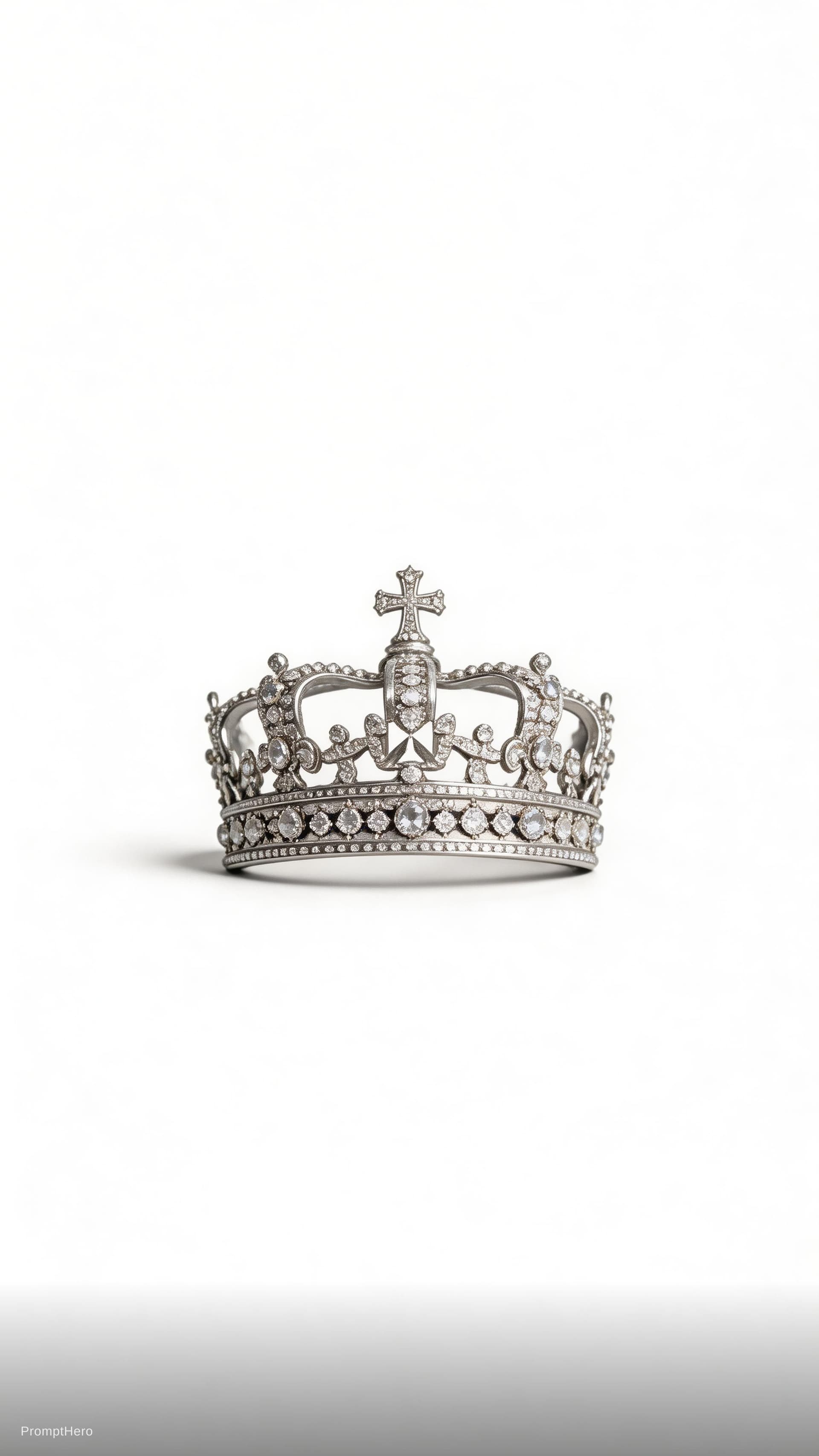 AI generated: can you isolate this crown   front phasing angle. make it exactly the same on a cutout white backgro...
