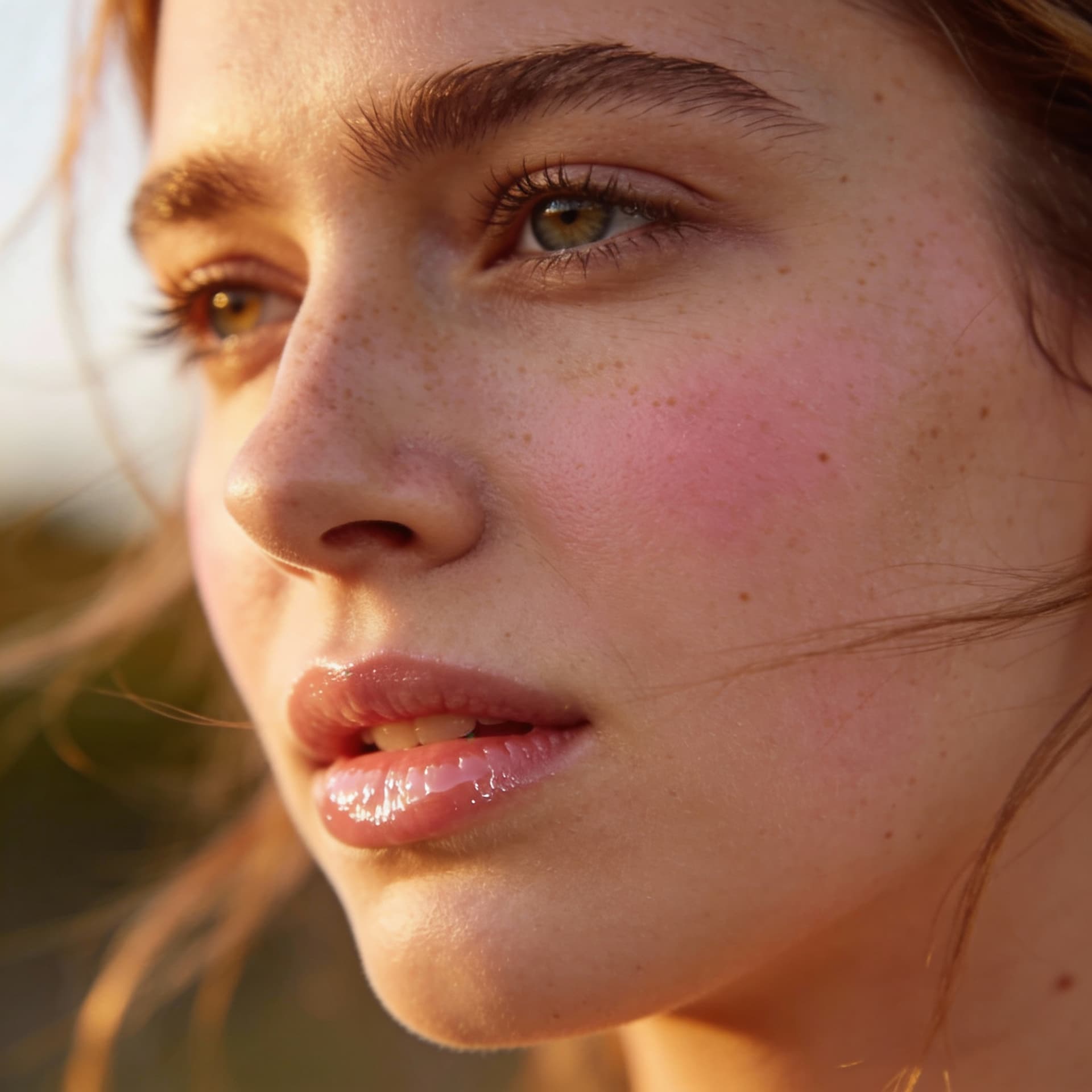 AI generated: Natalie dyer load on face