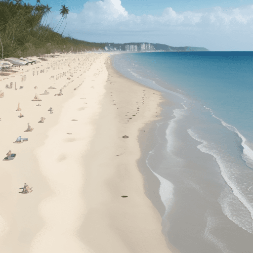AI generated: beach