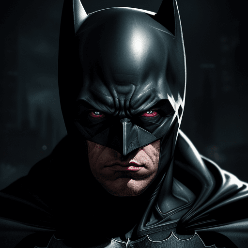 AI generated: batman, in dynamic, atmosphere of darkness and horror, dramatic light, highly detailed, packed with ...