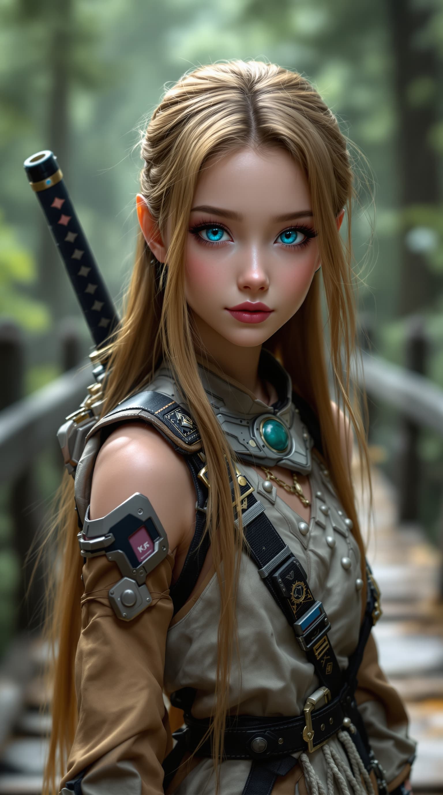 AI generated: A professional photograph showcasing the most beautiful third-grade girl in the world, depicted as a...