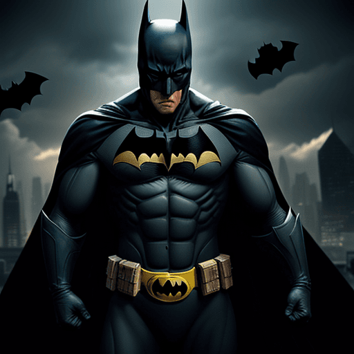 AI generated: Batman god, 4 k, ultra HD 